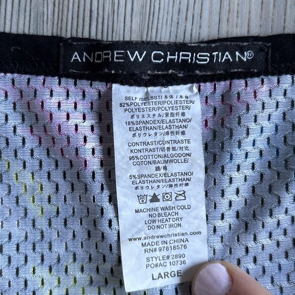 Andrew Christian Pop Art Mesh Muscle Tank - Size Large - Picture 5 of 8